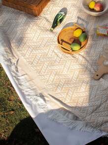 1 pezzo Stuoia multi-funzionale in stile INS per picnic all'aperto, tessuto spesso antiumidità portatile coperta da campeggio per molte persone