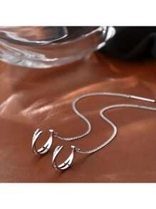 1 Pc, Chic Zirconia Threader Ear Cuffs - Elegant, Sexy Copper Earrings For Daily Elegance And Party Sparkle, Perfect Gift For Her - Silver - View 4