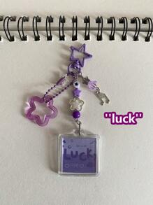 1 Miếng Xoăn Sóng Và Kết cườm Móc chìa khóa , Âm nhạc Người yêu Móc chìa khóa - Móc khóa 1 cái - Xem 3