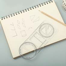 1 件/2 件 适合初中和高中学生的多功能数学几何尺 - 彩色 - 查看 4