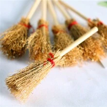 3/6pcs/Set Miniature Broom Dollhouse Model Accessories, Mini & Large, For 1:12 Dollhouse And Dolls, Birthday Gift, Toy Miniature Broom,Miniature 1 12,Dollhouse Bathroom