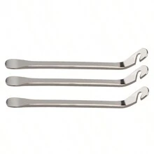 自行車胎輪決策管拆卸工具,不銹鋼輪胎開啟器,鏍絲、路車水冷適用的輪胎修復工具與配件 - 銀色 - 查看 2