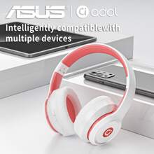 Asus AS-D96 Wireless Earbuds With Microphone Noise-Proof Headphones Headset With Mic Over Ear Compatible With IPhone/Android/Ios - Orange - View 5