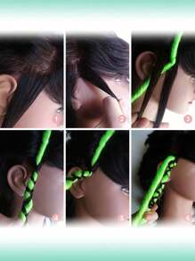 24" 3 In 1 Mixed Double Ended Dreadlock Extensions 15 Strands Handmade Synthetic DE Dreadlock Extensions Sets Hippie Dreadlock Style For Woman