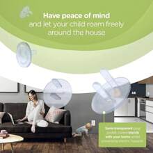 10/20 miếng che ổ cắm điện tiêu chuẩn Hoa Kỳ, miếng che cách điện an toàn cho trẻ sơ sinh/trẻ em, bảo vệ chống điện giật - trắng - Xem 5