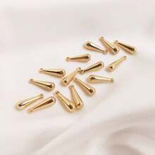 20入組12*7mm合金松果吊墜,獨特精美的設計合金吊墜,diy耳環手鍊項鍊珠寶飾品製作配件用品 - 金色 - 查看 9