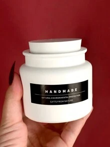 带盖圆形储物盒混凝土硅胶模具 DIY 香薰蜡烛罐石膏水泥模具树脂花盆模具家居装饰 - 白色矽膠模具 - 查看 5