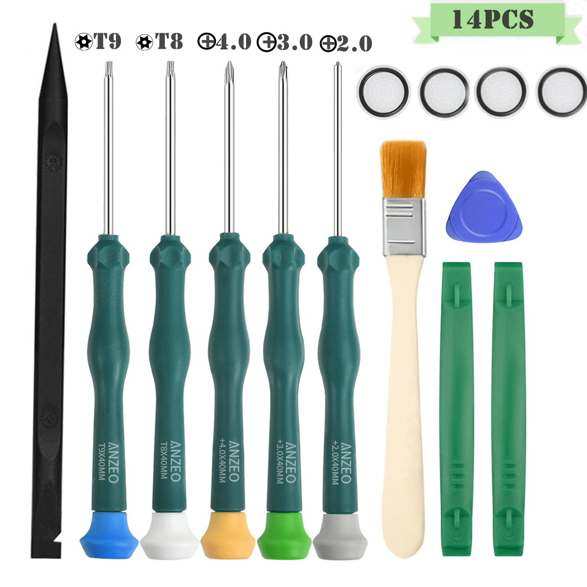 14PCS Cleaning Repair Tool Kit For PS4 PS5, Screwdriver Set With TR9