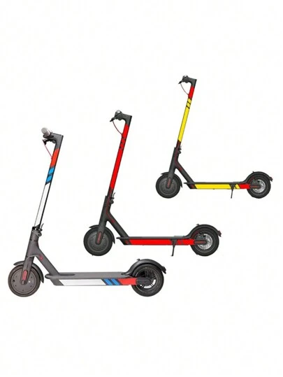 1 Set Electric Scooter Reflective Stickers Night Warning Strip Reflective Stickers Compatible With Xiaomi Mijia M365 Scooter Accessories