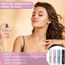 Contenedor atomizador recargable de perfume de viaje de 5 ml, botella de perfume de relleno inferior, atomizador en aerosol recargable vacío, contenedor portátil, atomizador, dispensación de cosméticos - Más - Ver 6