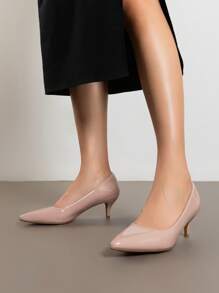 Zapatos de tacón de mujer Liso Elegante - Rosa - Ver 3