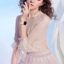 4 件装兼容三星 Galaxy Watch 6 40 毫米 44 毫米/经典 43 毫米 47 毫米表带、Watch 5 表带、20 毫米柔软超薄细硅胶表带（兼容三星 Galaxy Watch 5 女式表带）、小号黑色/沙粉色/蓝色/勃艮第红 - 20mm - 查看 4