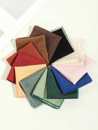 1入組男士時尚簡約設計純色柔軟絨面手帕口袋方巾,適用於正式場合,搭配西裝、領帶和蝴蝶領結