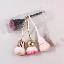 新款玫瑰花指甲藝術筆,柔軟的刷毛,單包粉塵化妝刷 - 彩色 - 查看 6