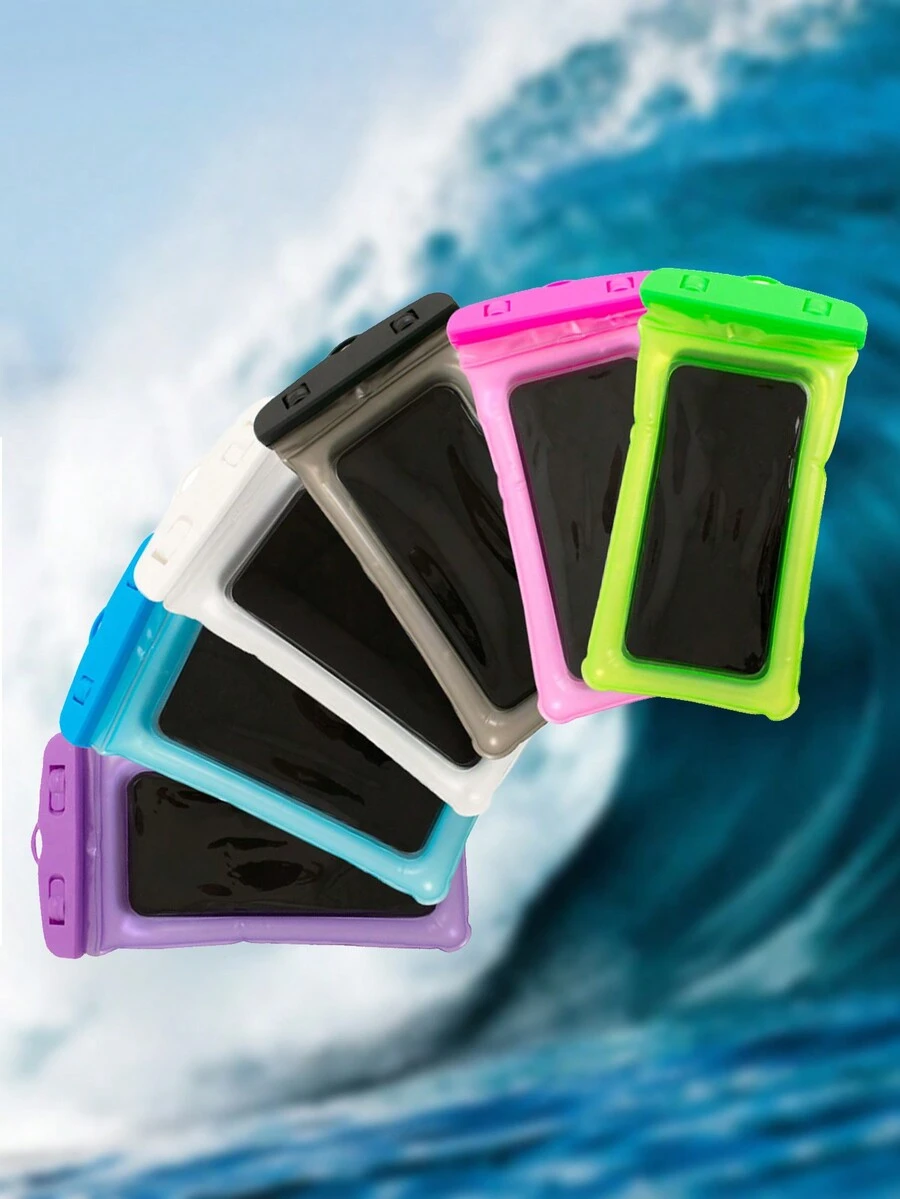 Funda Bolsa Contra Anti Agua Celular Protector Impermeable para el mar la playa alberca que no se meta el agua celular protegido con flotador anti hundimiento - Multicolor - Ver 1