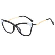 1 pieza Gafas con montura vintage de color dorado y lentes transparentes - transparente - Ver 3