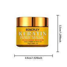 2.12 盎司角蛋白修護髮膜,強化髮絲,深層滑順護髮素,適用於各種髮質的專業角蛋白護髮霜 - 60g - 查看 8