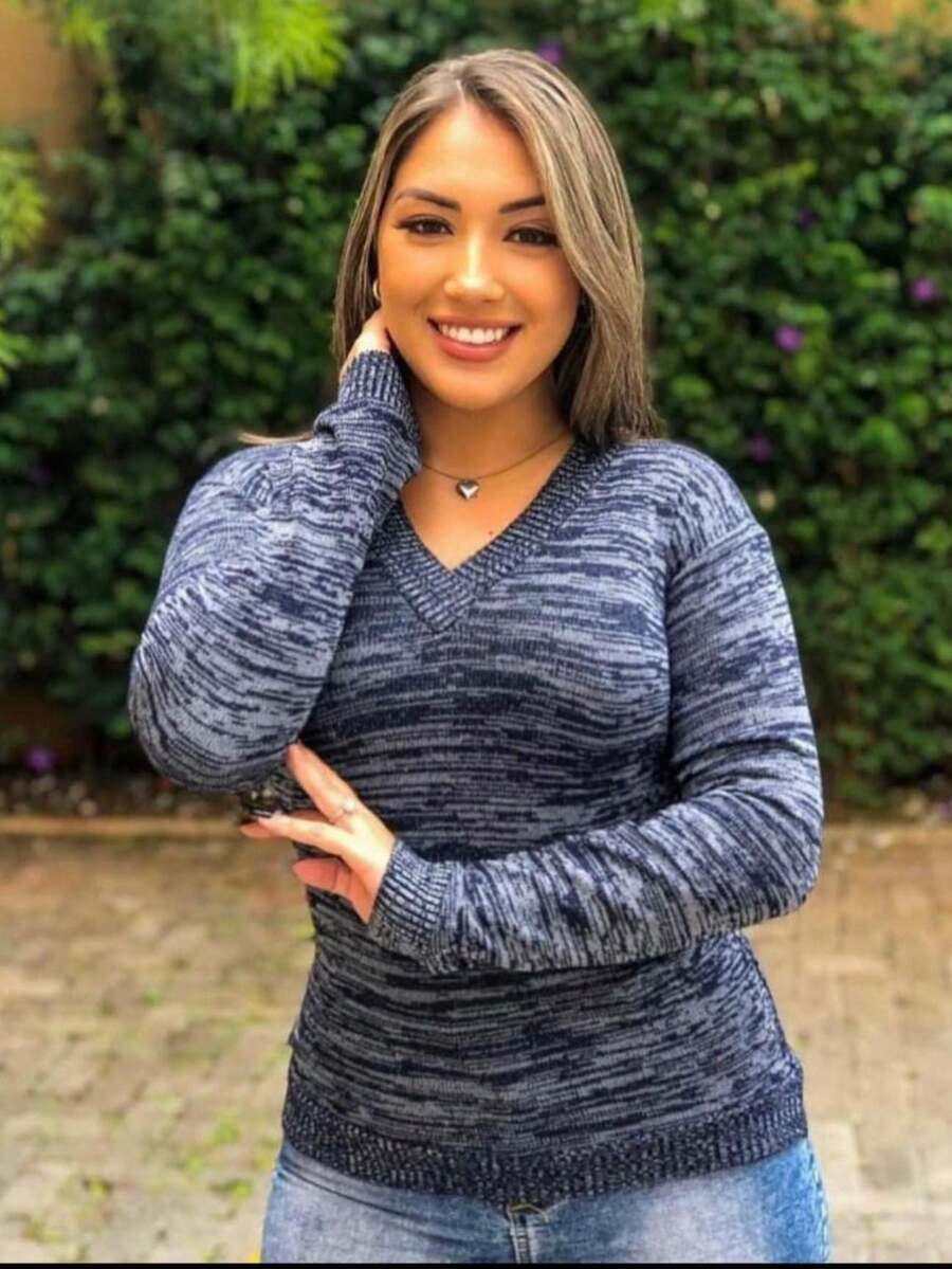 Women Sweaters - Màu xanh lam - Xem 1