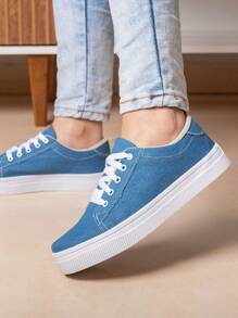 Women Casual Shoes - 藍色 - 查看 1