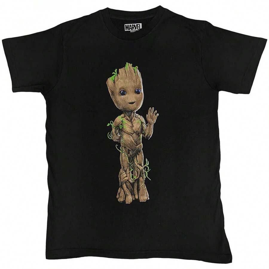 Marvel Baby Groot Wave T-Shirt - 黑色 - 查看 1