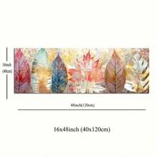 1入組無框畫布海報,現代藝術,森林裝飾畫,是臥室客廳走廊的理想禮物,適用於牆藝、牆壁裝飾、冬季裝飾、房間裝飾 - 彩色 - 查看 4