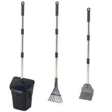 Chó , Tay cầm dài Gấp lại Thìa , Lãng phí Thú cưng Quân nhu - màu đen - Xem 12