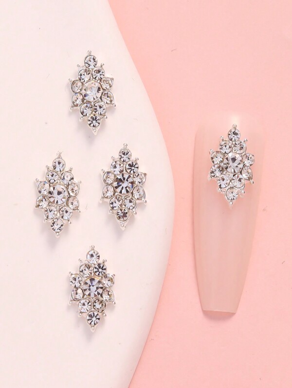 10Pcs Gold Tone Rhinestone Nail Art Diy Decoration Nail Charms Nail Gems Nail Supplies Nails