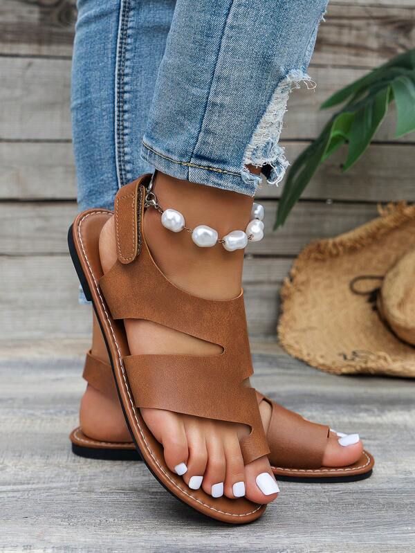 Women's Fashion Summer Toe-Separating Sandals, Soft Comfortable Anti-Slip, Outdoor Beach Indoor Flat Slippers