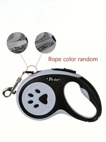 自動縮繩狗牽引帶,帶有制動按鈕,適合小型至中型貓狗戶外散步 - 粉色 - 查看 4