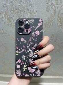 1 chiếc ốp điện thoại mềm chống sốc in họa tiết thời trang - màu đen - Xem 5