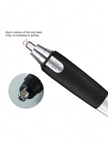 1pc Nose Hair Trimmer Electric Men's Nose Ear Hair Trimmer Razor Clippers With Cleaning Brush