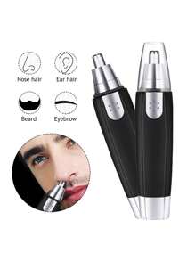 1pc Nose Hair Trimmer Electric Men's Nose Ear Hair Trimmer Razor Clippers With Cleaning Brush