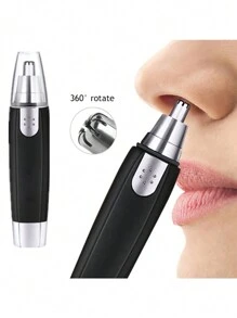 1pc Nose Hair Trimmer Electric Men's Nose Ear Hair Trimmer Razor Clippers With Cleaning Brush
