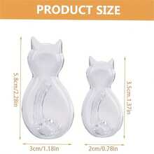 2入組強粘貼貓形毛巾掛鉤,可用於浴室,臥室,客廳和宿舍,是整理毛巾和衣服的完美家居必備品 - 彩色 - 查看 10