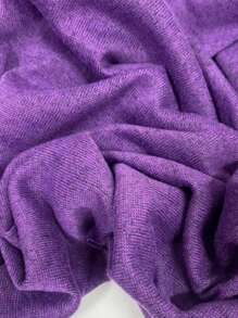 Tecido Malha Tricot Lãzinha Lã Confortável 1 metro ( 1,00 x 1,60 ) - Roxo - Visão 1