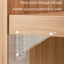 4pcs Punch Free Shelf Support Peg, Clear Self Adhesive Shelves Clips For Kitchen Cabinet Book Shelves, Strong Partition Bracket Holders Pin For Closet Clapboard Layer Decorations Decor Festival Decor Room Decor Home Decor Bed Room Decor Bedroom, Organizer, Home Storage, White T Shirt Women, Black Pants Women, Ladies Winter Clothes, Dress,