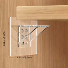 4pcs Punch Free Shelf Support Peg, Clear Self Adhesive Shelves Clips For Kitchen Cabinet Book Shelves, Strong Partition Bracket Holders Pin For Closet Clapboard Layer Decorations Decor Festival Decor Room Decor Home Decor Bed Room Decor Bedroom, Organizer, Home Storage, White T Shirt Women, Black Pants Women, Ladies Winter Clothes, Dress,