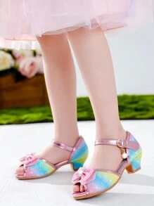 Dreamshoes Little Girls Dress Sandals Kids Heels For Wedding Toddler Princess Shoes For Summer