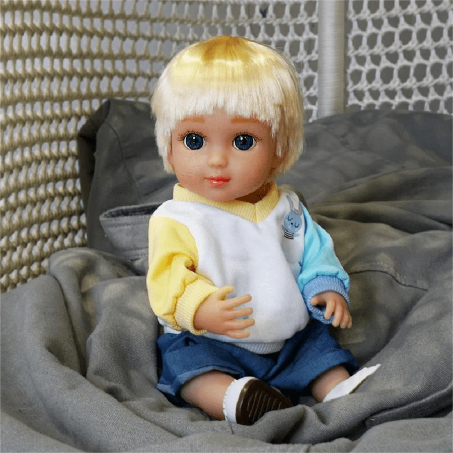 Realistic reborn baby doll boy 14 inches vinyl resin full body soft