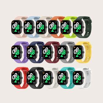 1pc Silicone Watchband Metal Interface Compatible With Redmi Watch 4/XiaoMi Band 8 Pro As A Gift For Students Returning To School