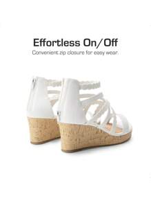 Girls Wedge Sandals Summer Flatform Open Toe Platform Sandals Cute Elegant For Big Kids And Teenager