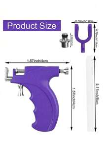 Professional Ear Piercing Gun Tools Reusable Nose Navel Helix Piercing Tool Set Body Jewelry Machine Kit With 4 Heads - Multicolor - View 11