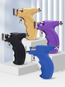 Professional Ear Piercing Gun Tools Reusable Nose Navel Helix Piercing Tool Set Body Jewelry Machine Kit With 4 Heads - Multicolor - View 1