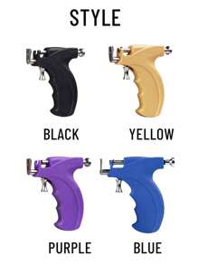 Professional Ear Piercing Gun Tools Reusable Nose Navel Helix Piercing Tool Set Body Jewelry Machine Kit With 4 Heads - Multicolor - View 10