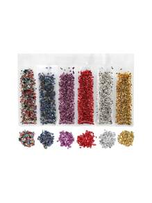 Résine De Pierre Écrasée En Verre Métallique Remplissages De Cristal Époxy Uv Pour Les Moules De Résine Pour La Fabrication De Bijoux, Artisanat Diy Et Décorations Pour Nail Art