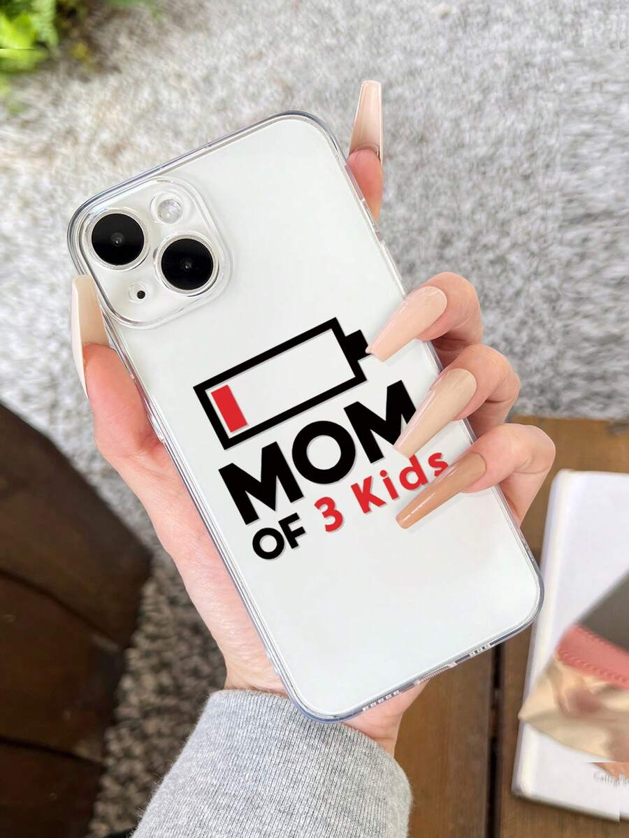 1 Miếng Ngày lễ Mẹ Tiếng Anh Slogan In Làm sạch ốp điện thoại , Tương thích với iPhone Và Samsung - Nhiều màu - Xem 1