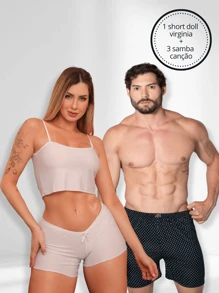 SHORT DOLL VIRGINIA BRANCO + SAMBA CANÇAO VARIADA