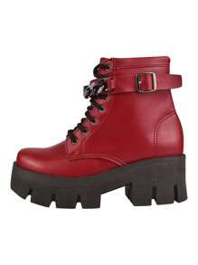 Monte Shoes Women Ankle Boots & Booties - Đỏ - Xem 3