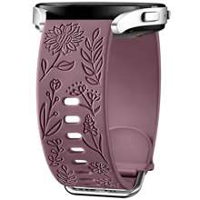 1pc Sunflower Engraved Bands Compatible With Samsung Galaxy Watch 6 Band/Watch 4/Watch 5 Band 40mm 44mm For Women Men, Samsung Galaxy Watch 6 Classic Bands/Galaxy Active 2/Galaxy Watch 3/Galaxy Watch 5 Pro 45mm, 20mm Soft Silicone Replacement Sport Strap As A Gift For Students Returning To School
