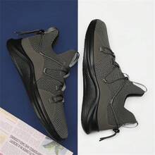 Men's Lightweight Breathable Sweat Absorbing Casual Sports Shoes, Outdoor Non-Slip Wear Resistant Running Shoes